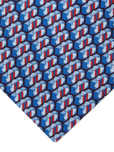 GUCCI VALIGERIA PRINT SILK TIE