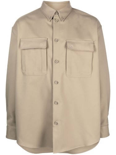 OW EMB DRILL MILIT OVERSHIRT