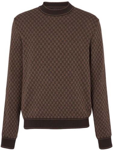 BALMAIN,MINI MONOGRAM WOOL...