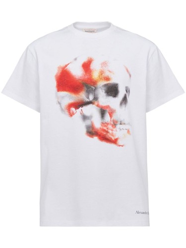 T-SHIRT OBSCURED SKULL PRT ON