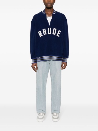 RHUDE,RHUDE QUARTER-ZIP...