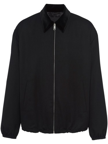 PRADA,BLOUSON GABARDINE