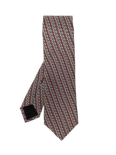 GUCCI VALGERIA PRINT SILK TIE