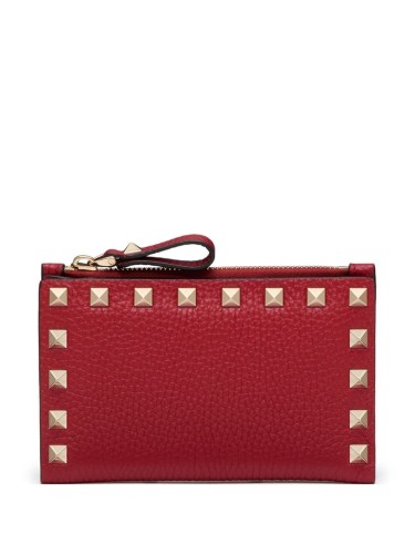 ROCKSTUD CARDHOLDER WITH ZIP