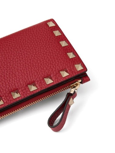 ROCKSTUD CARDHOLDER WITH ZIP