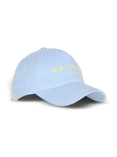 BALMAIN EMBROIDERY COTTON CAP