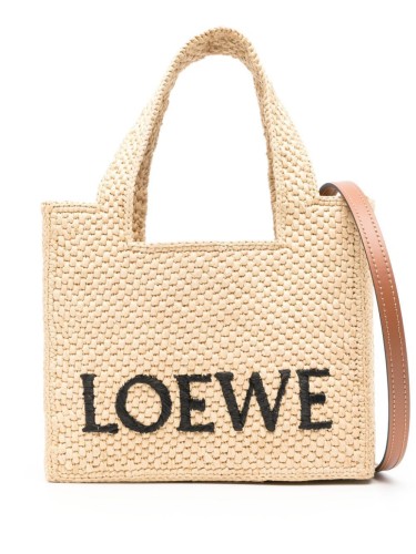 LOEWE,MINI LOEWE FONT TOTE BAG