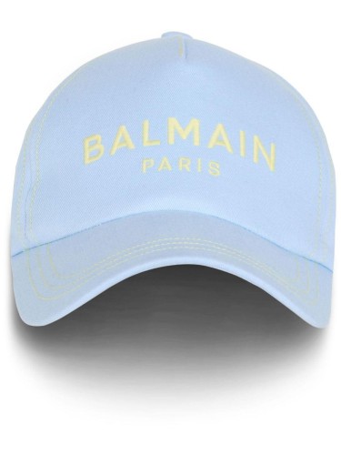 BALMAIN EMBROIDERY COTTON CAP