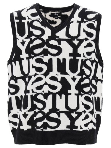 STUSSY,STACKED SWEATER VEST