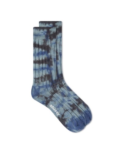 STUSSY,MULTI DYED RIBBED SOCKS