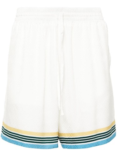 CASABLANCA,SILK SHORTS WITH...