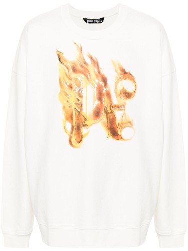 BURNING MONOGRAM CREWNECK