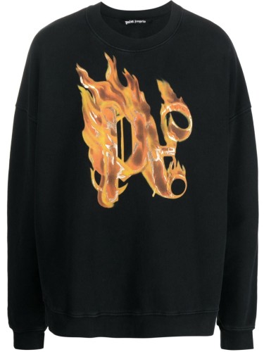 BURNING MONOGRAM CREWNECK