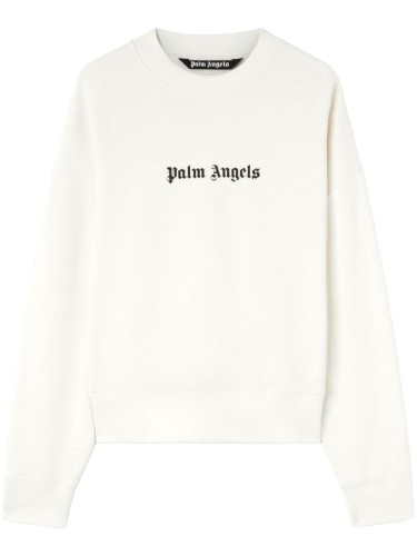 PALM ANGELS,LOGO CREWNECK