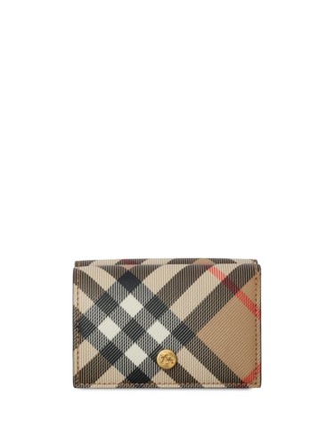 BURBERRY,CHECK COMPACT WALLET