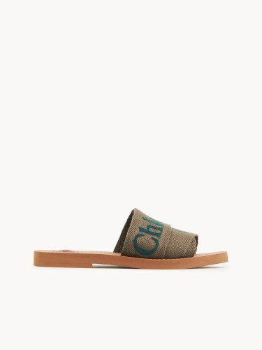 CHLOE,WOODY FLAT MULE