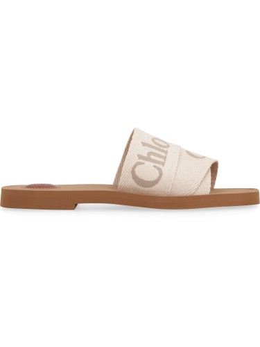 CHLOE,WOODY FLAT MULE