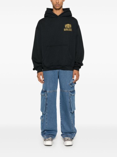 RHUDE,RHUDE CRESTA HOODIE