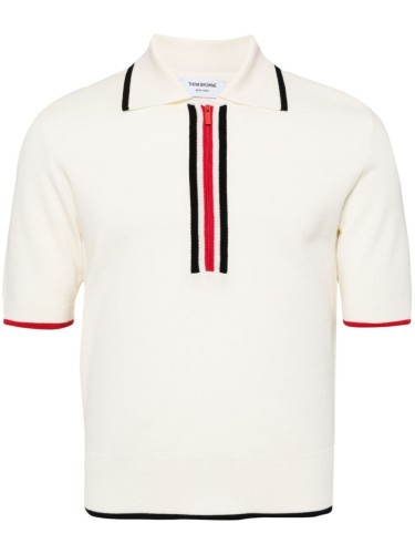 MILANO STITCH SS ZIP UP POLO