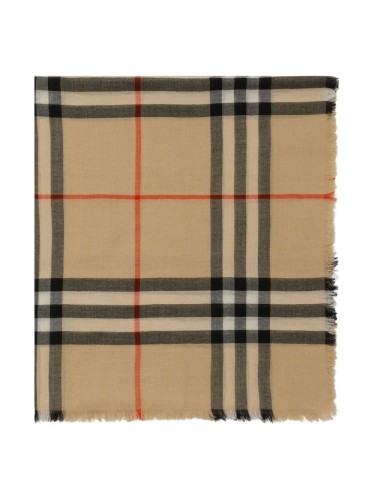 BURBERRY,CHECK WOOL SCARF...