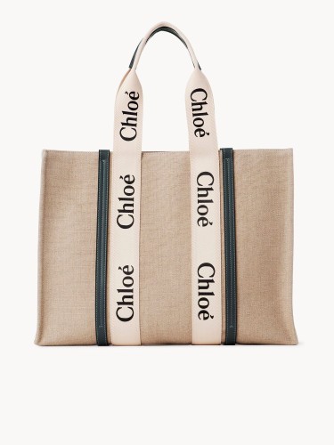 CHLOE,LARGE WOODY TOTE BAG