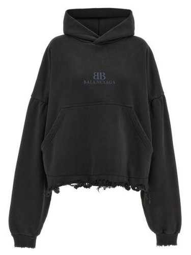 BALENCIAGA,CROPPED HOODIE