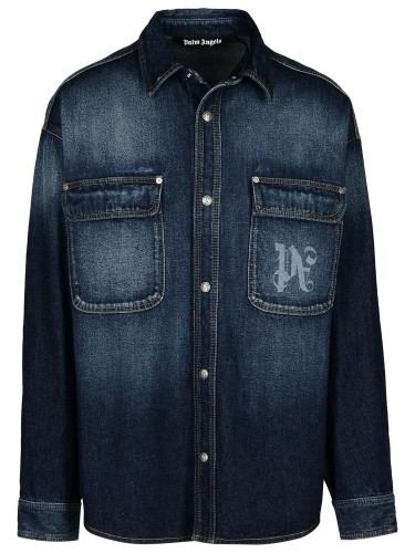 MIDNIGHT MONOGRAM DENIM SHIRT