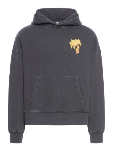 PALM ANGELS,BURNING PALM HOODY