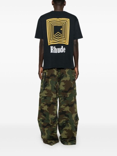 RHUDE,CHEVRON LOGO REPEAT TEE