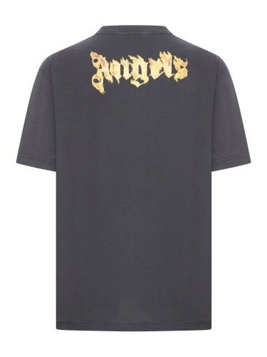 PALM ANGELS,BURNING LOGO TEE