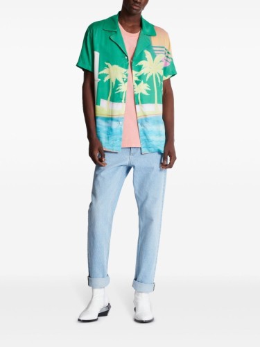 SS PALM PRINT PYJAMA SHIRT