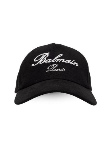 BALMAIN SIGNATURE COTTON CAP