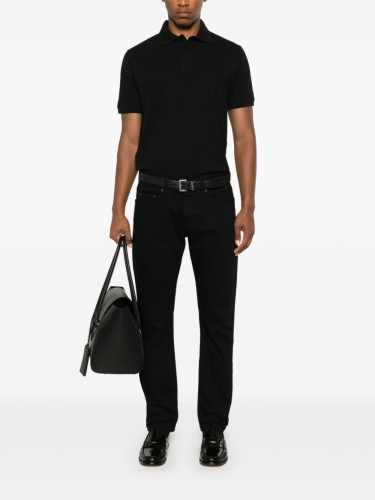 SAINT LAURENT,POLO PIQUE