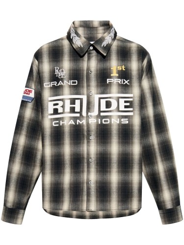 RHUDE,RHUDE RACING FLANNEL