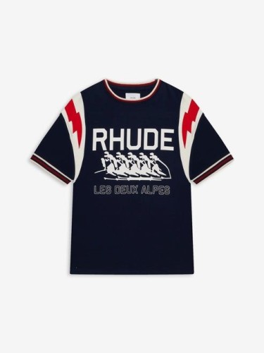 RHUDE,LIGHTING RINGER TEE