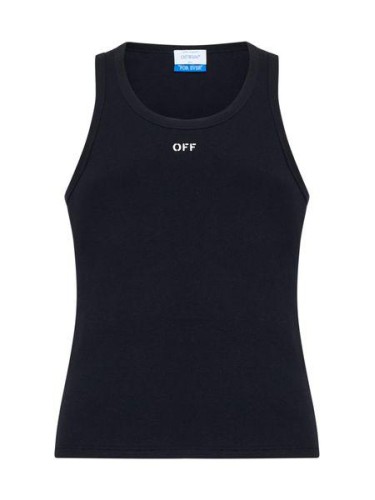 OFF STAMP RIB TANKTOP