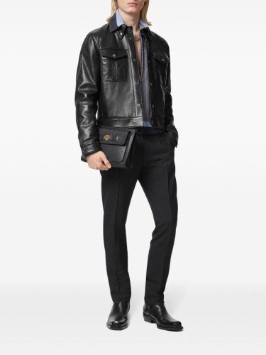 VERSACE,BLOUSON LEATHER SOFT