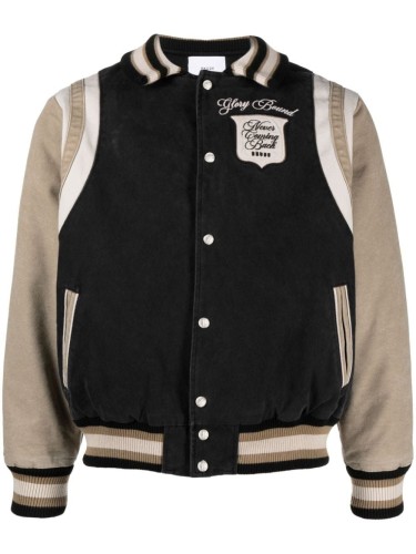 WASHED CANVAS VARSITY JACKET