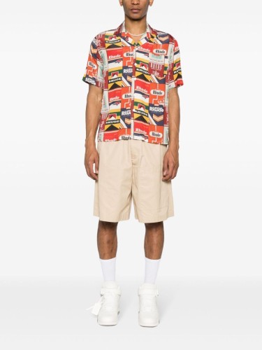 RHUDE,CIGARETTA SILK SHIRT