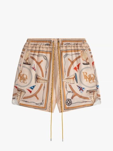 RHUDE,RHUDE NAUTICA SILK SHORT