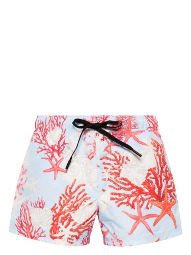 SWIM SHORTS CORAL ALL OVER...