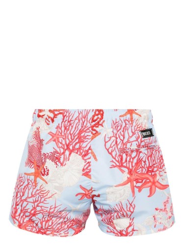 SWIM SHORTS CORAL ALL OVER...