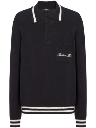 LS BALMAIN SIGNATURE WOOL POLO