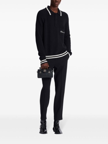 LS BALMAIN SIGNATURE WOOL POLO