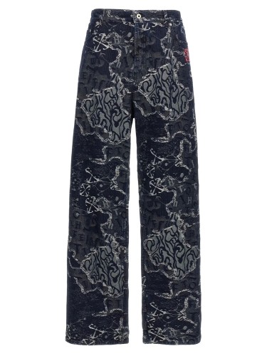 CAMO JACQ STRAIGHT JEANS