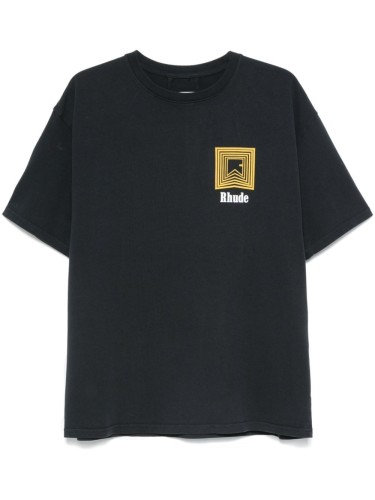 RHUDE,CHEVRON LOGO REPEAT TEE