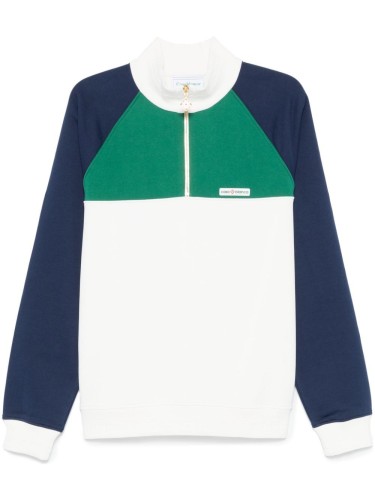 1/4 ZIP COLOURBLOCK SWEATSHIRT