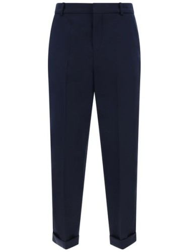 STRAIGHT TAILORED WOOL PANTS