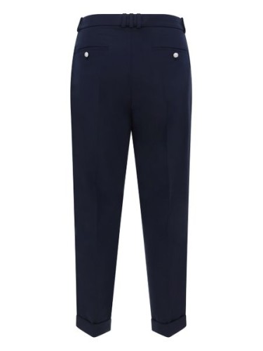 STRAIGHT TAILORED WOOL PANTS