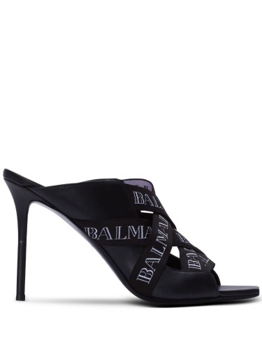 BALMAIN,MULE RUBY LOGO